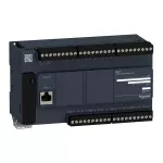 Modicon M221, sterownik kompaktowy, port szeregowy RJ45, 24 wejść, 16 wyjść przekaźnikowych, 100...240 VAC