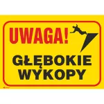UWAGA! GŁĘBOKIE WYKOPY 350X250 PŁYTA PCV SZTYWNA