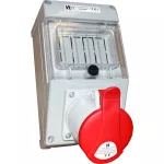 ZESTAW INSTALACYJNY IP44 BEZ WYŁ.32 A 3P+PE,PRAWE GN.BOCZNE,M32