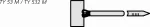 CABLE TIES TY-RAP TY 546 M 184x4,8 NA Opaski kablowe ze stalowym noskiem
