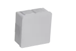 VP-02 Puszka n/t 86x86x40mm IP55 6-wl klik dł.gum. biała