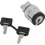 Harmony XB4 Główka przełącznika 3 pozycyjnego z kluczem NR 458A czarny metalowy