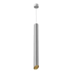 PIXO 610 wisząca max 1x50W, GU10, 230V, kolor złota, srebrny aluminiowy (mat struktura) RAL 9006 T068P61Wh962101