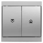 WP-10L/M Wyłącznik żaluzjowy-LUNA- zwierny p/t 10A, 250V; srebrny