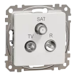 Gniazdo R/TV/SAT końcowe (4dB), Sedna Design & Elements, białe