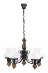 7079 Żyrandol Petronel E27/5x60W czarny 5-ramienny 230V, 50Hz