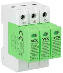 Ogranicznik przepięć do fotowoltaiki klasy B+C 3P 12,5kA (T1T2-DC) 1200V GREEN