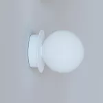 COTTON kinkiet fi100 max.1x1,9W, G9, 230V, biały sygnałowy (mat struktura) RAL 9003 DM101/K/TC1/117