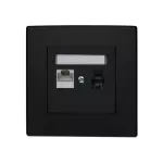 MILANO (Czarny) Gniazdo komputerowo RJ45 – telefoniczne RJ11