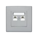 MILANO (Popiel) Gniazdo komputerowe RJ45 KAT. 5E podwójne