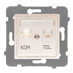 ROSA Gniazdo komputerowo-telefoniczne GPKT-1U/F FOREX bez ramki