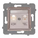 ROSA Gniazdo komputerowo-telefoniczne GPKT-1U/F FOREX bez ramki