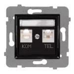 ROSA Gniazdo komputerowo-telefoniczne GPKT-1U/F FOREX bez ramki