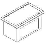 Obudowa GUARD AWEX ETL/1W/F/CB/ADP/WH oprawa EXIT L IP65 1W CBS ADP z pikt. obustr. Hermetyczna INOX IP65 /Szyba /INOX (1.4404) /