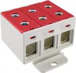 ZŁĄCZKA SZYNOWA 3-TOROWA 50MM2 ZGX 3x50 CZERWONA