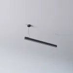 AVAR 1000 wisząca, dyfuzor płaski OPAL, LED PHILIPS LV 25,8W/3500lm/930/TD/CAS, 230V, czarny (mat) RAL 9017