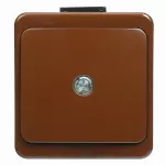 WNT-6/7/S/S Wyłącznik zwierny światło/dzwonek-SMART- z podśw. n/t; IP44; brązowy