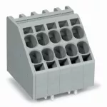 2-przew złączka do płytek drukowanych 10 mm² RM 7,5 mm 12-bieg, szara