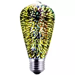 Żarówka Dekoracyjna LED Fajerwerki 3D ST64 E27 4W 230V Złoty