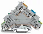 4-przewodowa złączka zasilająca do czujn LED zielona do czujników typu NPN, szara 280-576/281-496