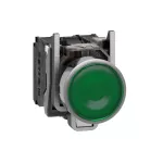 Harmony XB4 Przycisk płaski zielony LED 24V