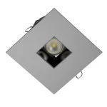 NILS KL wpust stropowy 3W/320lm/48D/940, srebrny aluminiowy (mat struktura) RAL 9006