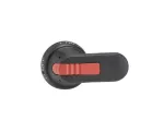OHB80J6E311 Rączka czarna IP65, długość 80mm, na wałek 6mm, oznaczenie: I-0-II, blokada kłódkowa we wszystkich położeniach, blo