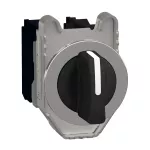 Przełącznik zlicowany metal czarny Ø30 3 pozycyjny stabilny 2 NO Harmony XB4