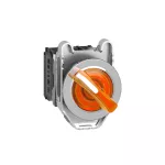 Przełącznik podświetlany zlicowany metal pomarańczowy Ø30 2 pozycyjny stabilny 24 V AC/DC 1 NO + 1 NC Harmony XB4
