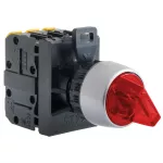 2-POŁ ŁĄCZNIK POKR CZERWONY 1 ZW PODŚW. AC(24V-230V),DC(24V-110V)