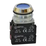 PROMET Przycisk NEF30-K4Y/W3 niebieski