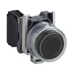 Harmony XB4 Przycisk okapturzony czarny metalowy