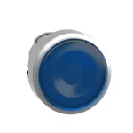 Harmony XB4 Główka przycisku płaskiego z samopowrotem, LED, niebieska metalowa