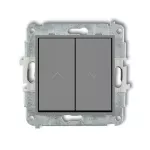 ICON Mechanizm łącznika żaluzjowego z podtrzymaniem szary mat