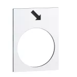 Harmony XAC Etykieta wymiary 30x40mm biała