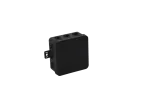 V6 Puszka elastyczna n/t 85x85x41mm IP54 12-wl klik z osł. czarna