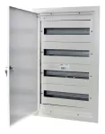 Rozdzielnia RPsm 72 Z (4x18) z zamkiem, RAL 9003