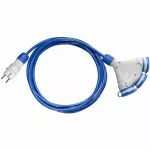 PS-X3/54/10M/3X1,5/H07BQ-F Przedłużacz budowlany 3gniazdowy; IP54; 16A; HO7BQ-F; 3x1,5; 10m; niebieski
