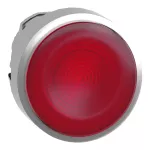 Przycisk płaski czerwony samopowrotny LED metalowy karbowana bez oznaczenia Harmony XB4