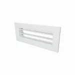 metalowa kratka 200x55 mm do skrzynki rozprężnej ściennej FlexiVent, biała