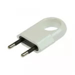 WTYCZKA PŁASKA  [zb.10szt] 10A/250V Biała