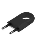 WTYCZKA PŁASKA  [zb.10szt]  10A/250V Czarna