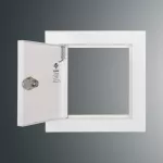 Drzwiczki rewizyjne SP 150x150 RAL9003, kołnierz szer.2, 5cm