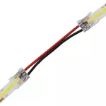SZYBKOZŁĄCZKA DO TAŚM LED JEDNOKOLOROWYCH EX COB IP20 10MM TAŚMA PRZEWÓD 15cm TAŚMA