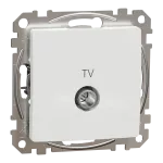 Gniazdo TV przelotowe (7dB), Sedna Design & Elements, białe