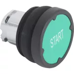Główka przycisku do pracy w trundych warunkach, Okrągła, Zielona, START, 22 mm Harmony XB4