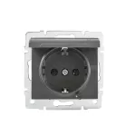 LOGI 02-1230-141 gr Gniazdo z uziemieniem IP44 Schuko