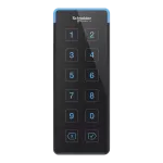 Czytnik z klawiaturą Mifare, DESFire, Prox, NFC, Bluetooth, ościeżnicowy, czarny