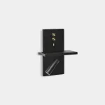Reading lights E-lamp LED 12.3W LED warm-white 2700K ON-OFF Black 452lm 05-7606-05-DO