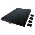 Wysuwana półka 45,5 kg/100 funtów, czarna
